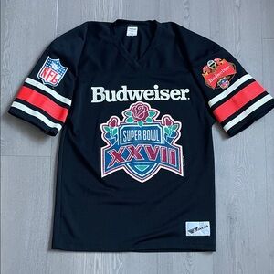 Vintage Budweiser Super Bowl football jersey